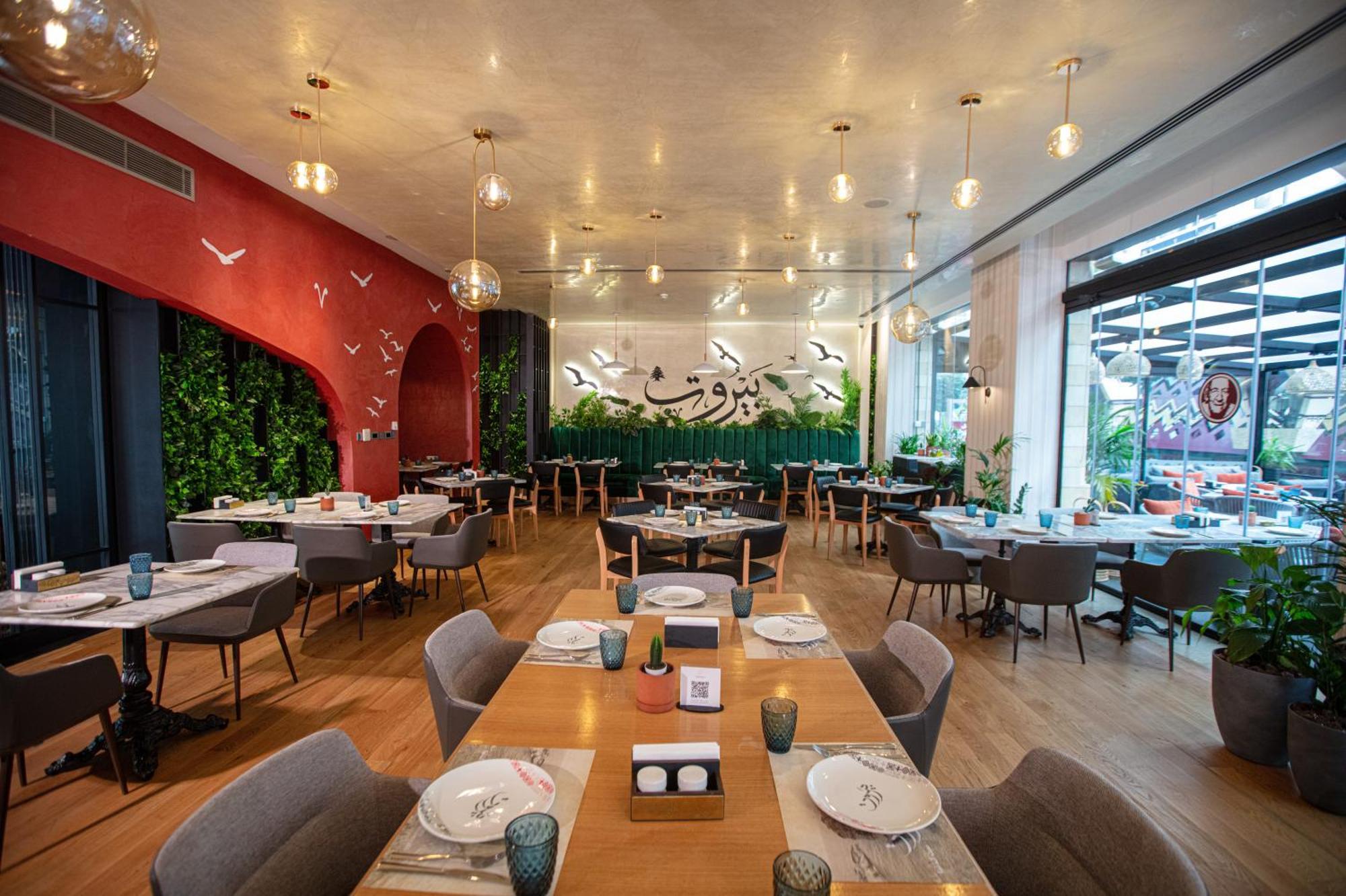 עמאן The Abdali Boulevard Hotel מראה חיצוני תמונה Restaurant interior